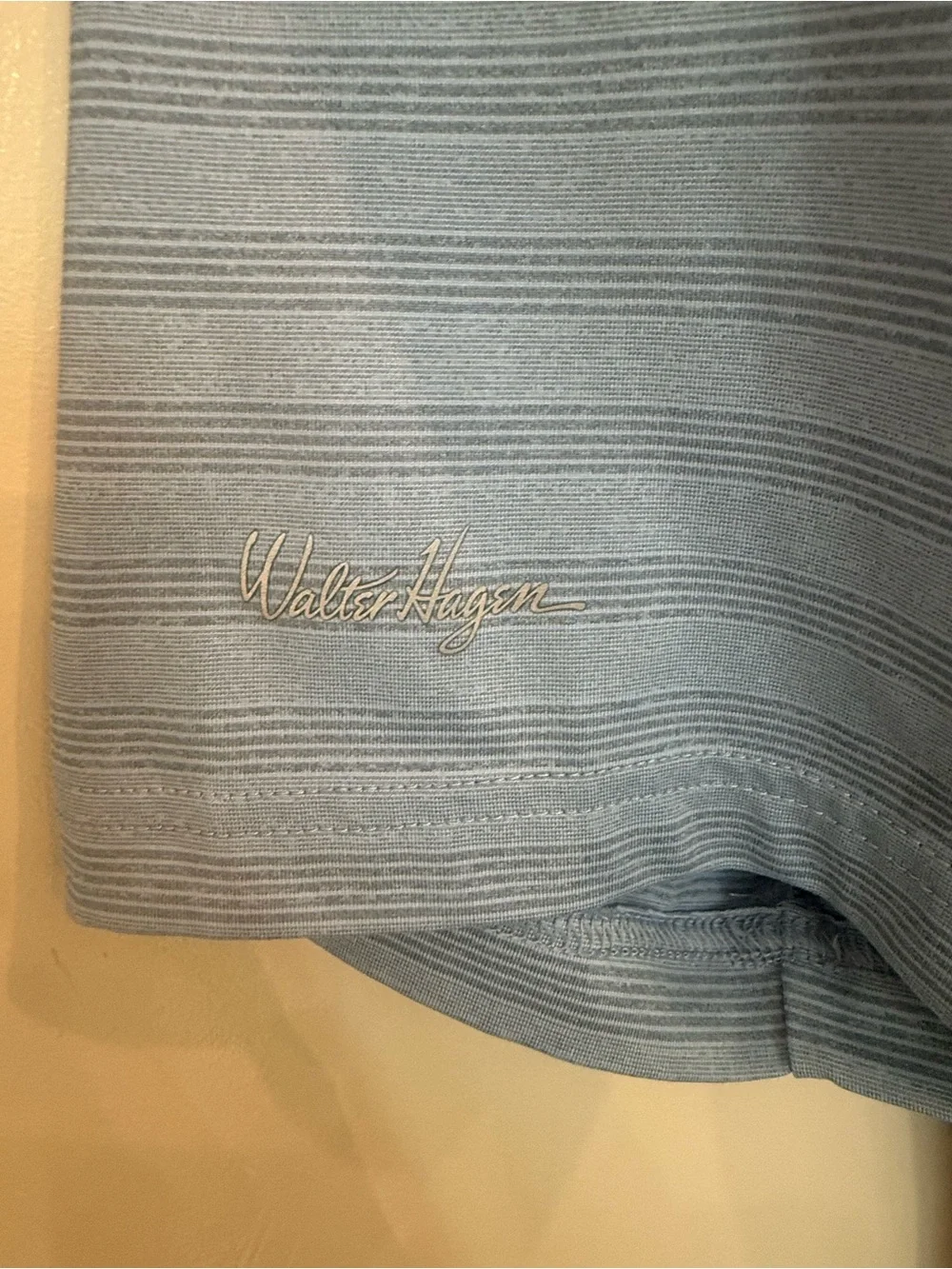 Walter Hagen Men’s Light Blue Short Sleeve Golf Shirt